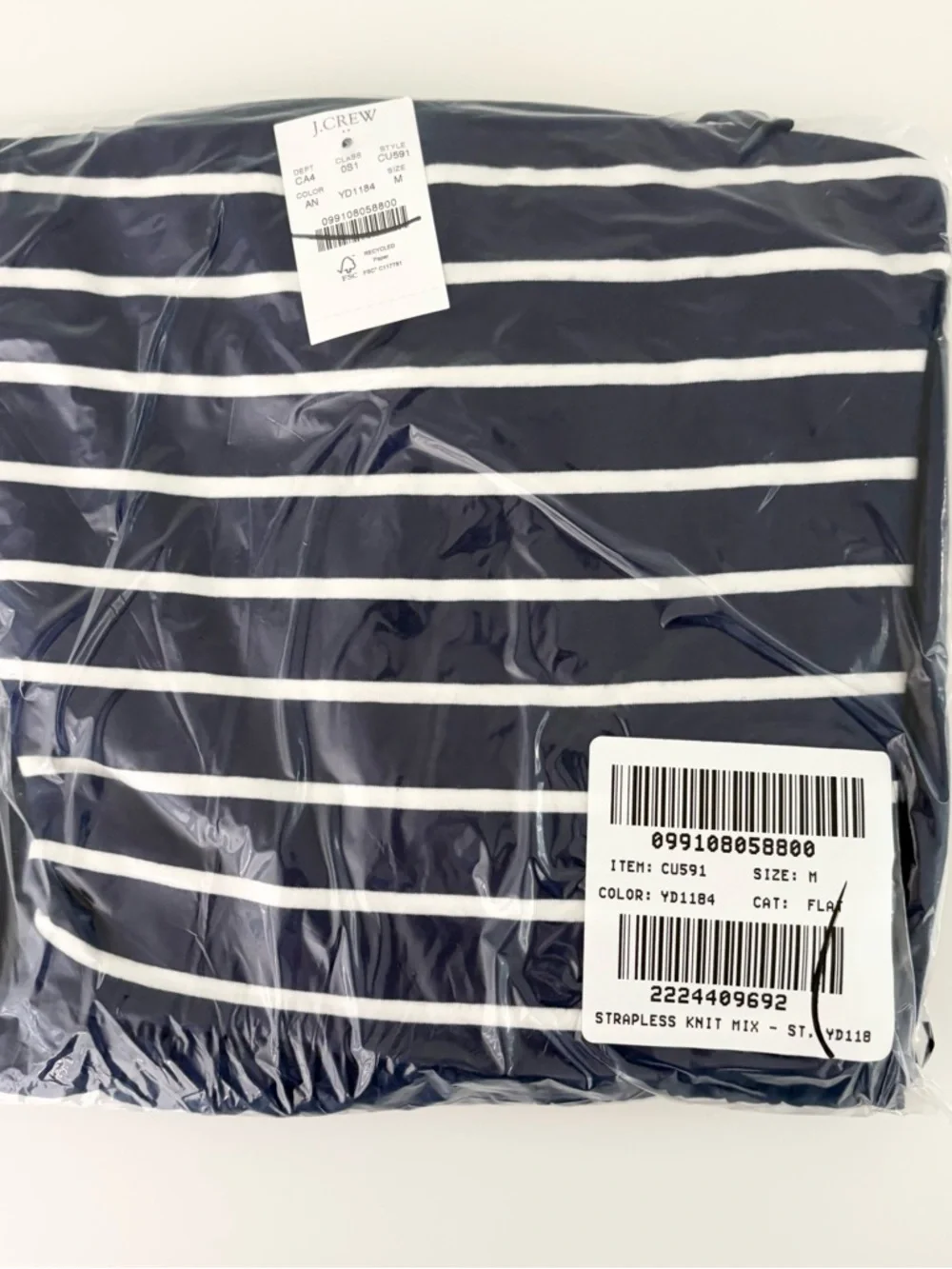 NWT J. Crew Mixed-media Midi Dress Navy Blue